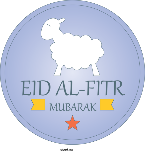 Free Holidays Goats Logo Sheep For Eid Al Fitr Clipart Transparent Background