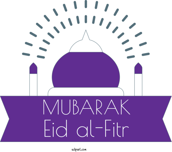 Free Holidays Purple Logo Violet For Eid Al Fitr Clipart Transparent Background