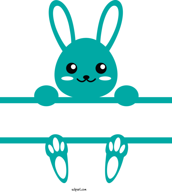Free Holidays Green Turquoise Cartoon For Easter Clipart Transparent Background