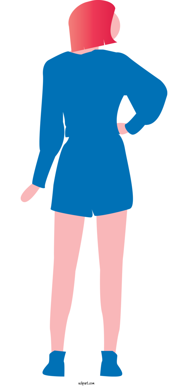 Free Business Clothing Turquoise Standing For Business Woman Clipart Transparent Background