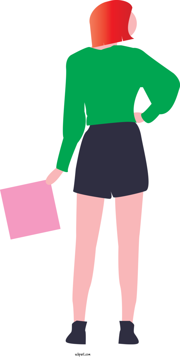 Free Business Clothing Green Pink For Business Woman Clipart Transparent Background