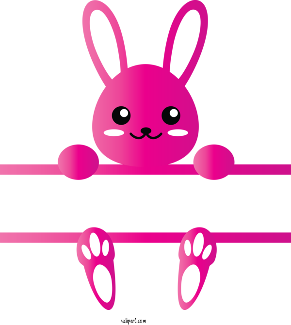 Free Holidays Pink Cartoon Magenta For Easter Clipart Transparent Background