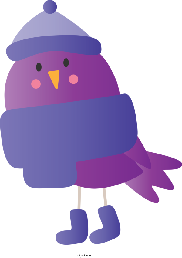 Free Animals Cartoon Purple Violet For Bird Clipart Transparent Background