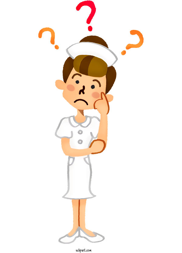 Free Occupations Cartoon Child For Nurse Clipart Transparent Background