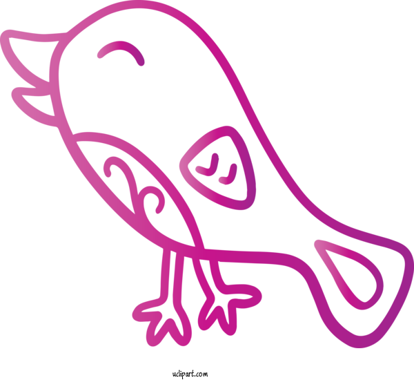 Free Animals Line Art Coloring Book For Bird Clipart Transparent Background