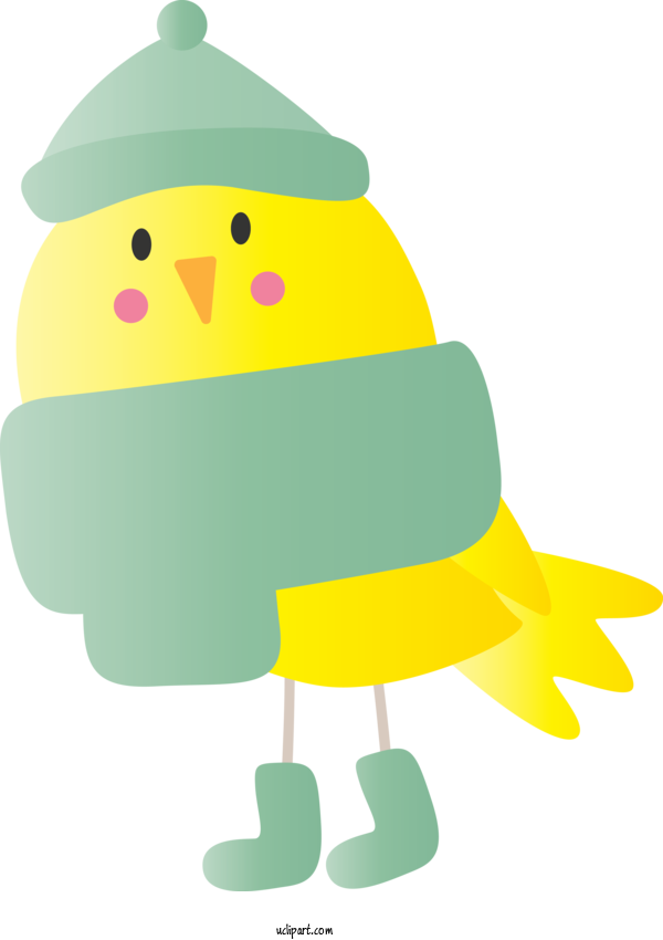 Free Animals Green Cartoon Yellow For Bird Clipart Transparent Background