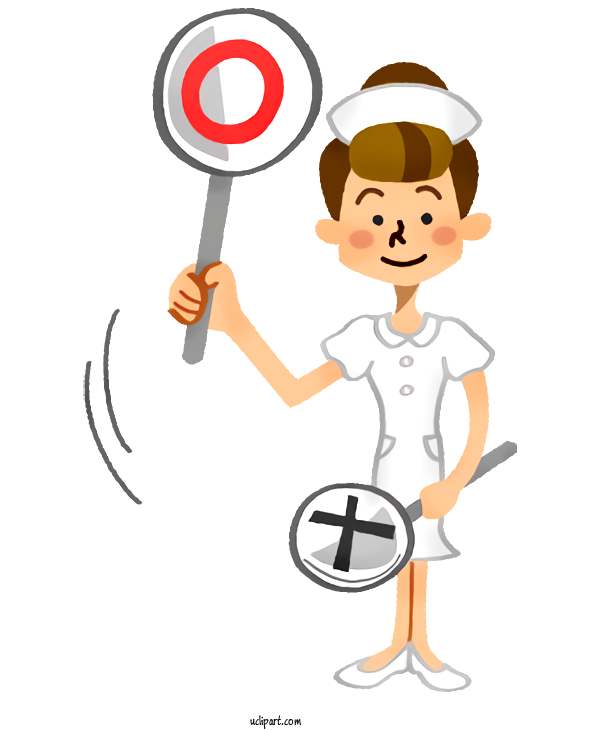 Free Occupations Cartoon For Nurse Clipart Transparent Background