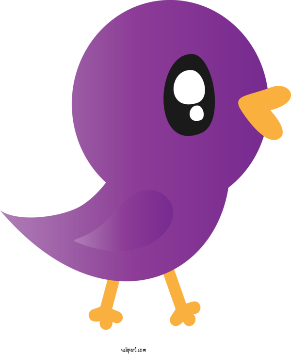 Free Animals Violet Cartoon Purple For Bird Clipart Transparent Background