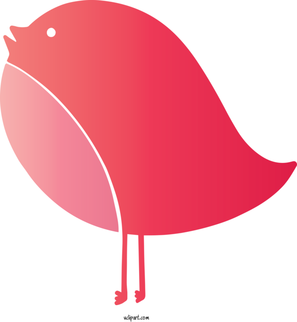 Free Animals Red Pink Leaf For Bird Clipart Transparent Background