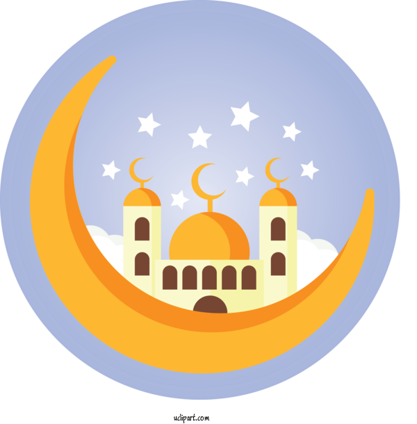 Free Holidays Logo Mosque Circle For Ramadan Clipart Transparent Background