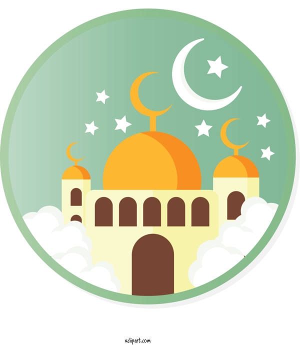 Free Holidays Mosque Dome Arch For Ramadan Clipart Transparent Background