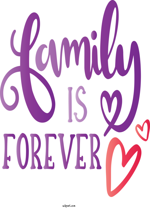 Free Holidays Text Font Magenta For Family Day Clipart Transparent Background