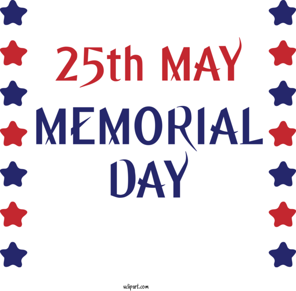 Free Holidays Text Font Veterans Day For Memorial Day Clipart Transparent Background