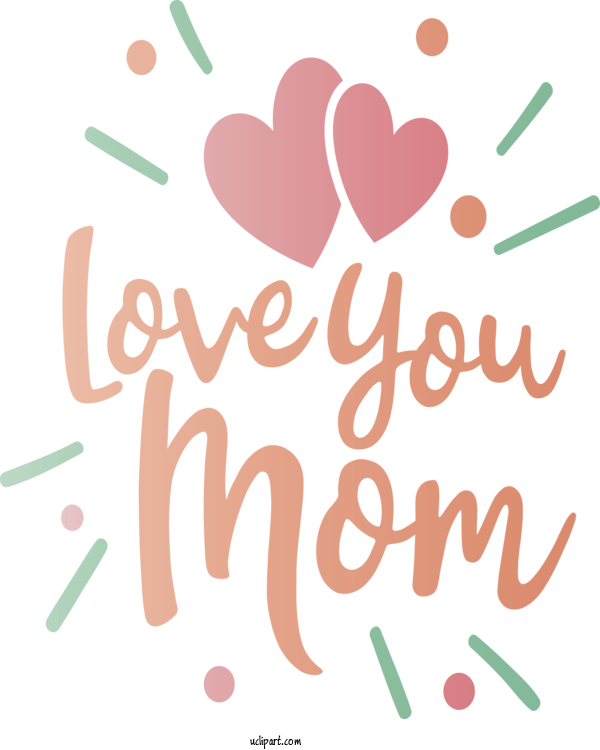 Free Holidays Font Text Line For Mothers Day Clipart Transparent Background