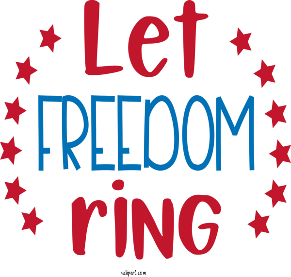 Free Holidays Text Red Font For Fourth Of July Clipart Transparent Background