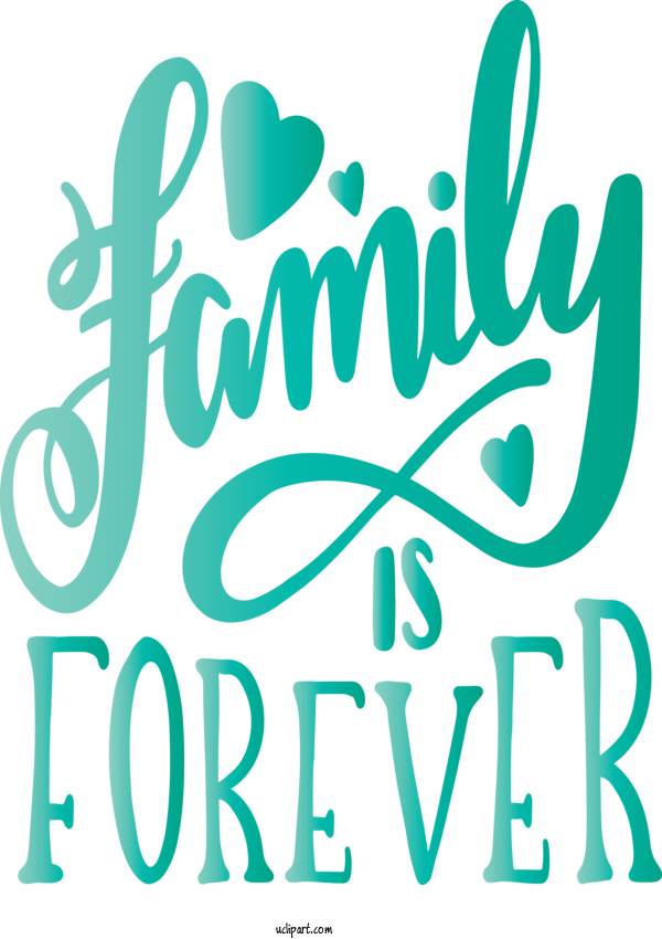 Free Holidays Text Font Green For Family Day Clipart Transparent Background