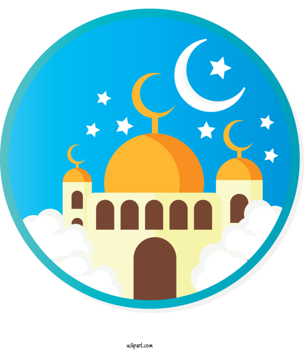 Free Holidays Mosque Arch Logo For Ramadan Clipart Transparent Background