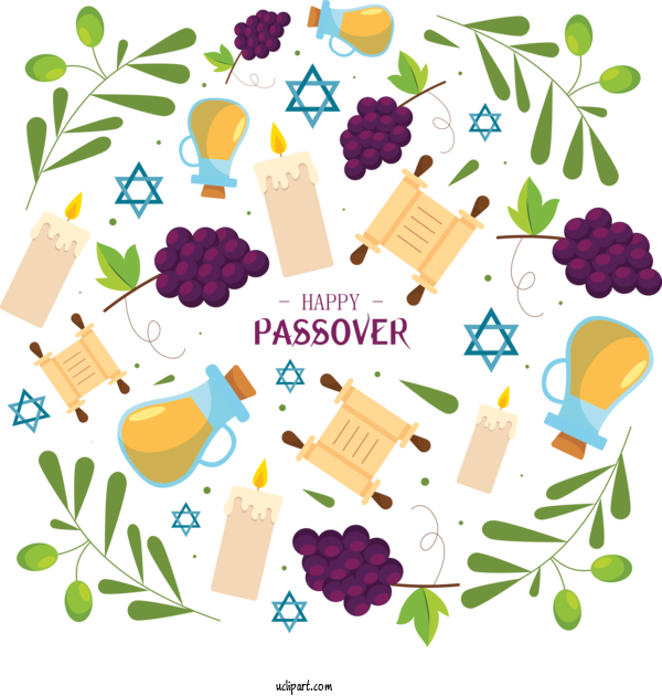 Free Holidays Font Plant For Passover Clipart Transparent Background