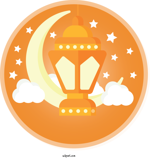 Free Holidays Orange Symbol Logo For Ramadan Clipart Transparent Background