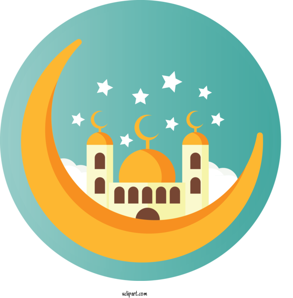 Free Holidays Logo Mosque Circle For Ramadan Clipart Transparent Background
