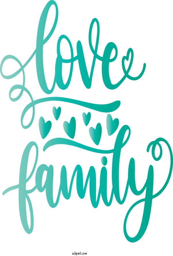 Free Holidays Text Font Line For Family Day Clipart Transparent Background
