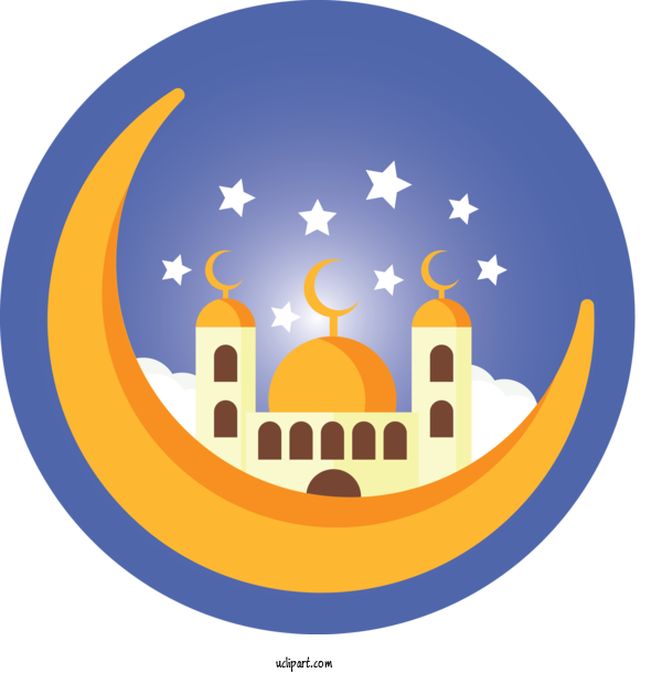 Free Holidays Logo Circle Mosque For Ramadan Clipart Transparent Background