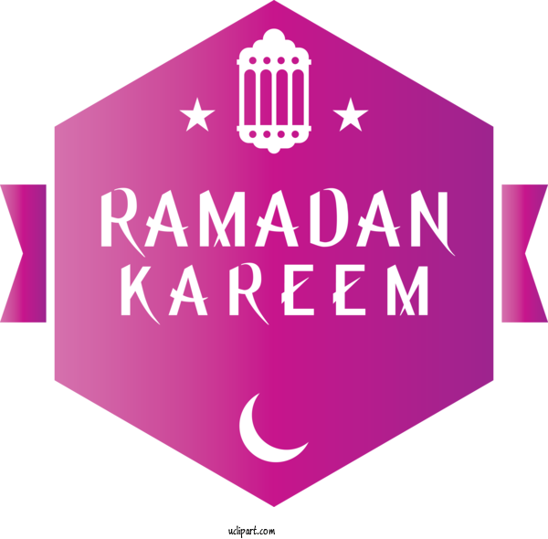 Free Holidays Pink Text Logo For Ramadan Clipart Transparent Background