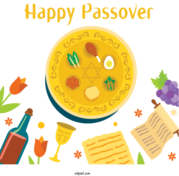 Free Holidays Food Group For Passover Clipart Transparent Background