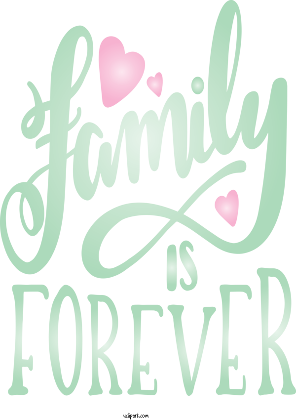 Free Holidays Text Font Pink For Family Day Clipart Transparent Background