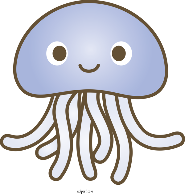 Free Animals Octopus Jellyfish Cnidaria For Jellyfish Clipart Transparent Background