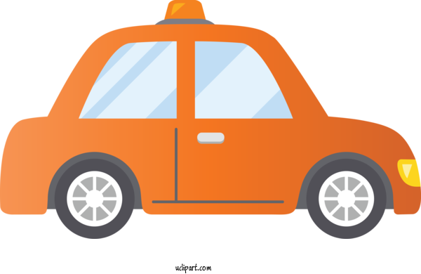 Free Transportation Vehicle Car Orange For Car Clipart Transparent Background