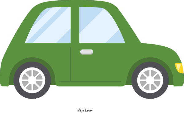 Free Transportation Vehicle Green Car For Car Clipart Transparent Background