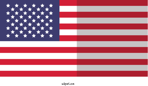 Free Holidays Flag Flag Of The United States Line For Fourth Of July Clipart Transparent Background