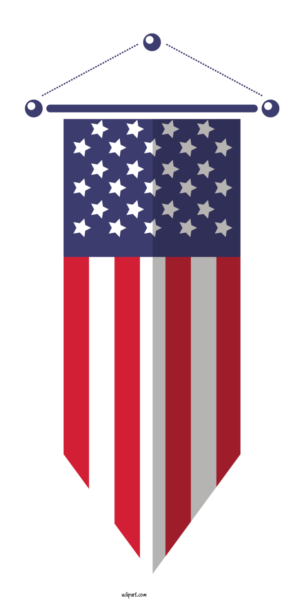 Free Holidays Flag Flag Of The United States Flag Day (USA) For Fourth Of July Clipart Transparent Background