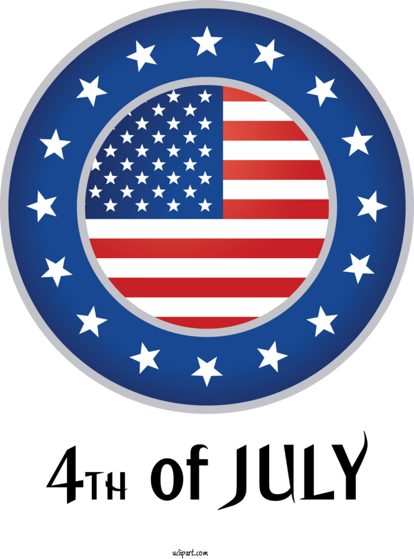 Free Holidays Flag Of The United States Logo Flag Day (USA) For Fourth Of July Clipart Transparent Background