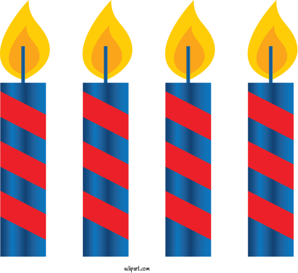 Free Holidays Birthday Candle Line Flag For Fourth Of July Clipart Transparent Background