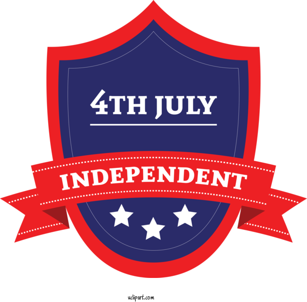 Free Holidays Emblem Logo Label For Fourth Of July Clipart Transparent Background