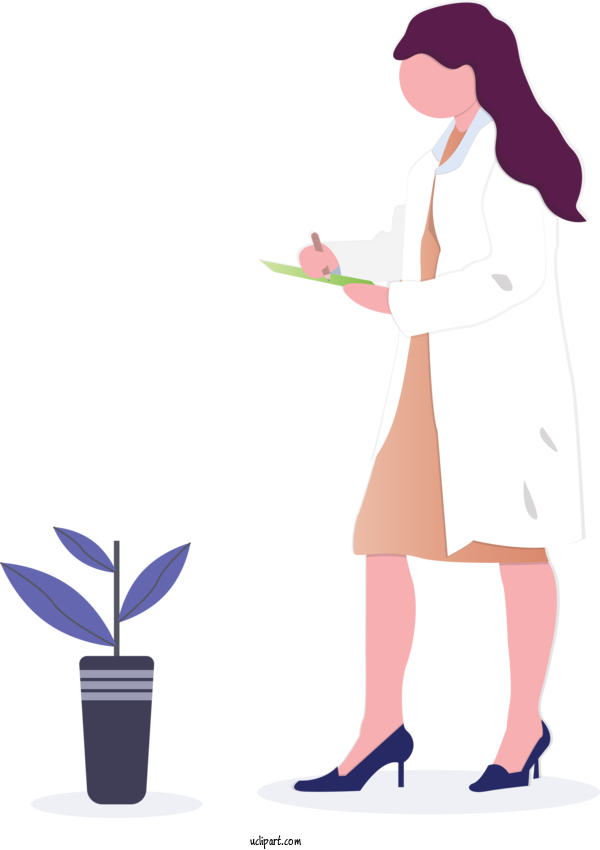 Free Occupations Cartoon Plant Flower For Doctor Clipart Transparent Background