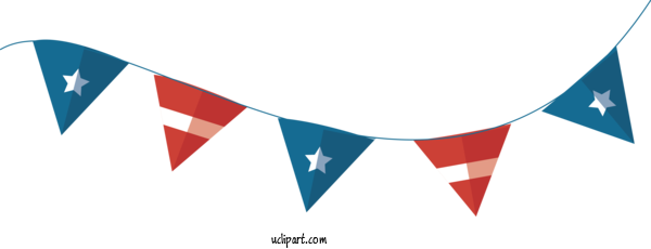Free Holidays Flag Logo Line For Fourth Of July Clipart Transparent Background