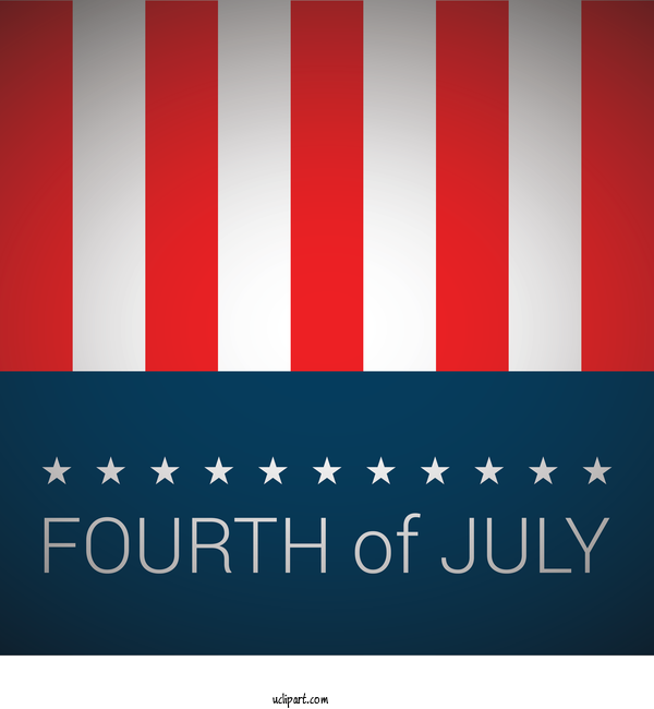 Free Holidays Text Font Flag For Fourth Of July Clipart Transparent Background
