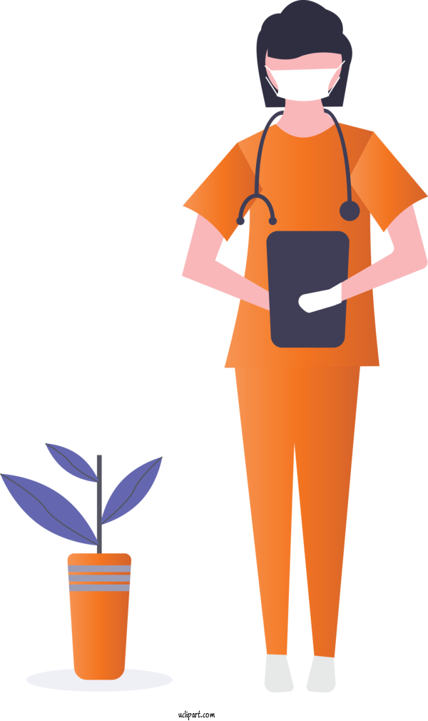 Free Occupations Cartoon For Nurse Clipart Transparent Background