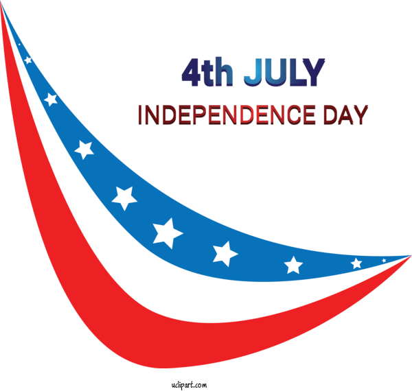 Free Holidays Line Font Logo For Fourth Of July Clipart Transparent Background