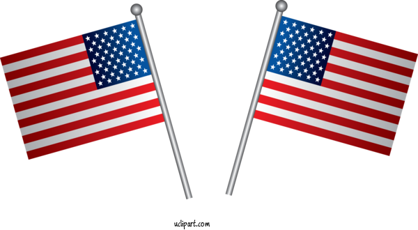 Free Holidays Flag Flag Of The United States Flag Day (USA) For Fourth Of July Clipart Transparent Background