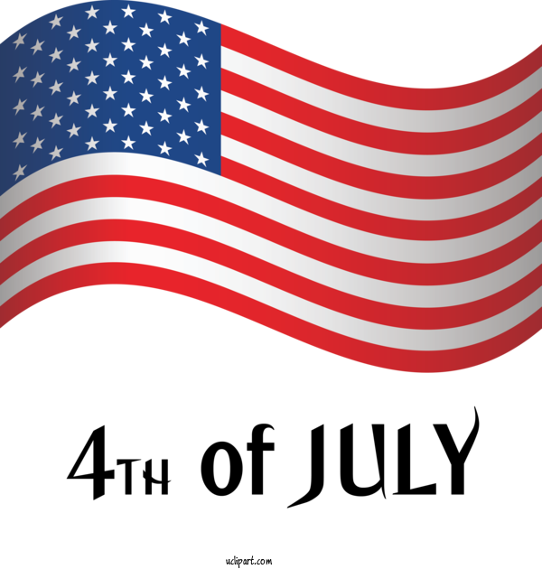 Free Holidays Flag Of The United States Flag Flag Day (USA) For Fourth Of July Clipart Transparent Background
