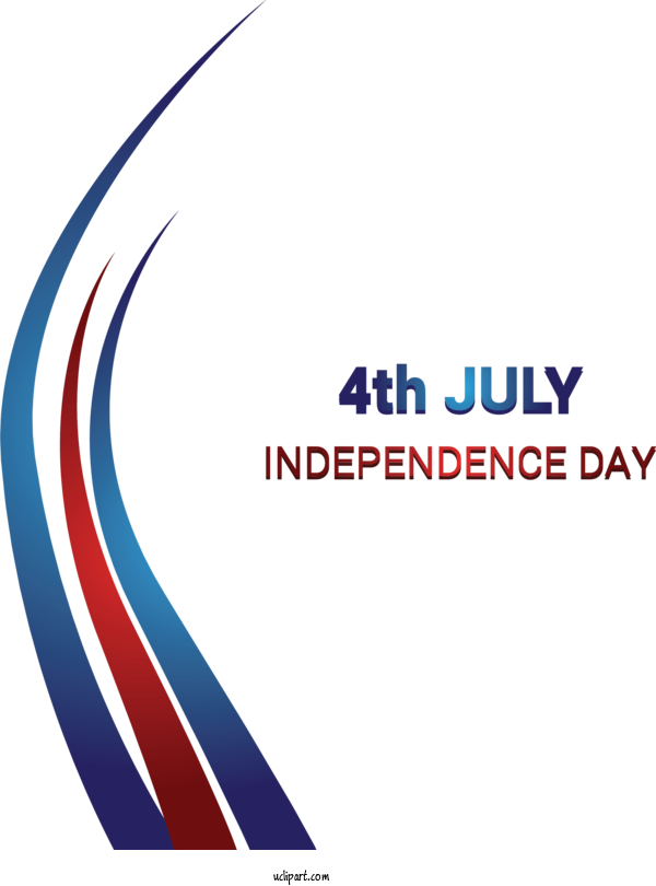 Free Holidays Logo Text Line For Fourth Of July Clipart Transparent Background