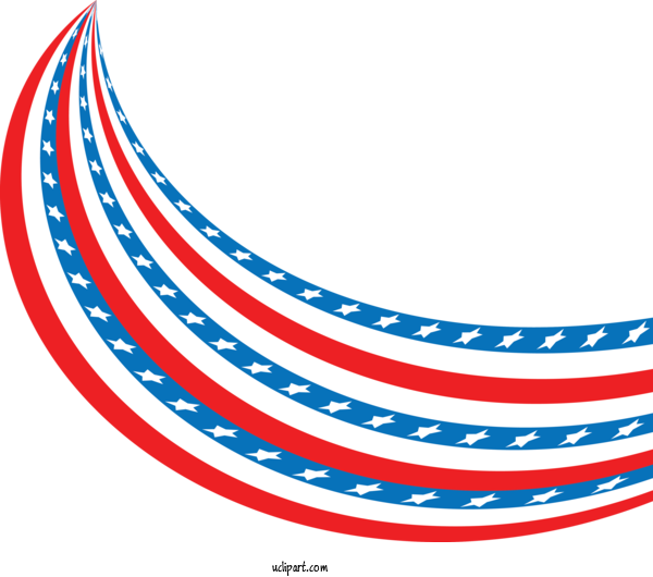 Free Holidays Line Rim Circle For Fourth Of July Clipart Transparent Background