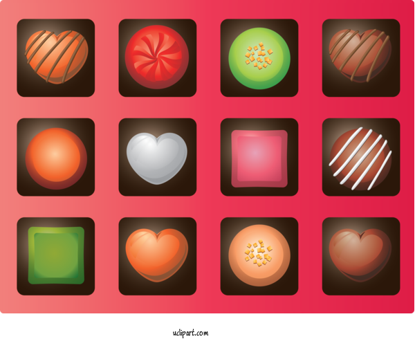Free Holidays Chocolate Icon For Valentines Day Clipart Transparent Background