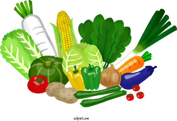 Free Food Fruit Vegetarian Cuisine Leaf Vegetable For Vegetable Clipart Transparent Background