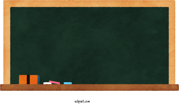 Free School Wood Stain Picture Frame For Chalkboard Clipart Transparent Background