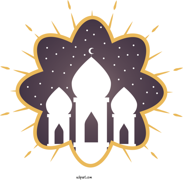 Free Holidays Design Flat Design Logo For Ramadan Clipart Transparent Background